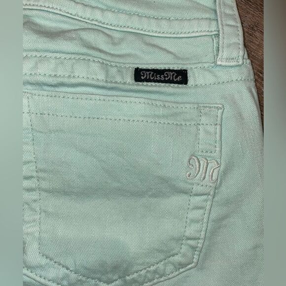 Mint Green Skinny Jeans - Picture 3 of 4